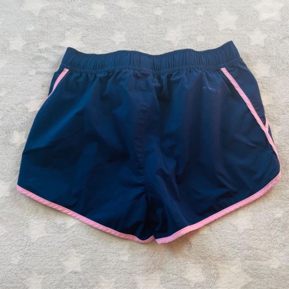 J. Crew Crewcuts Girls Active Tech Shorts (size 16) in Ant Navy Neon Orchid - Picture 3 of 5